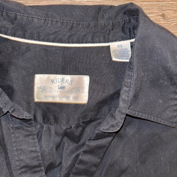 Lee riders ladies xl black button down top - Picture 4 of 9